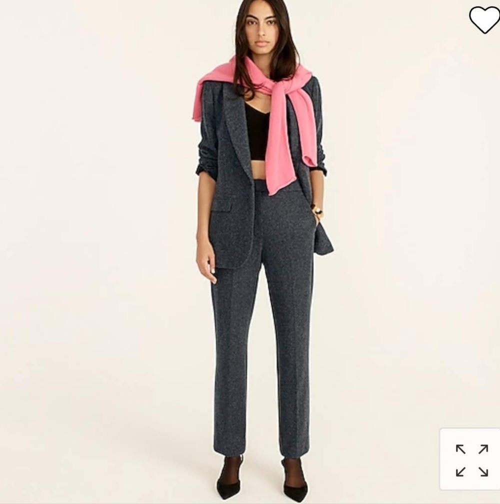 J. Crew Grey Wool Pantsuit